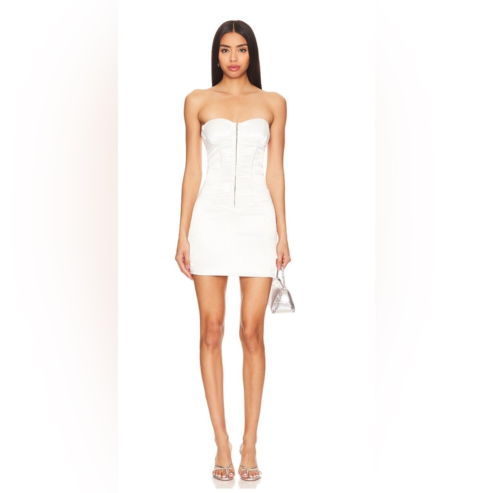 Superdown Seline Mini Dress in Off White